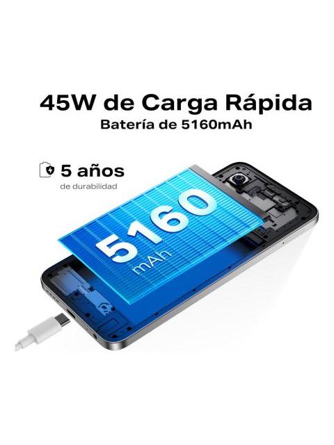 CELULAR INFINIX HOT 60I DUAL SIM INFINIX AL 8 GB DE RAM 256 GB DE ROM 6.7 PULGADAS PANTALLA DE 120 HZ NEGRO ELEGANTE BATERIA DE 5160 MAH CARGA RAPIDA DE 45 W IP64 NFC - Image 3