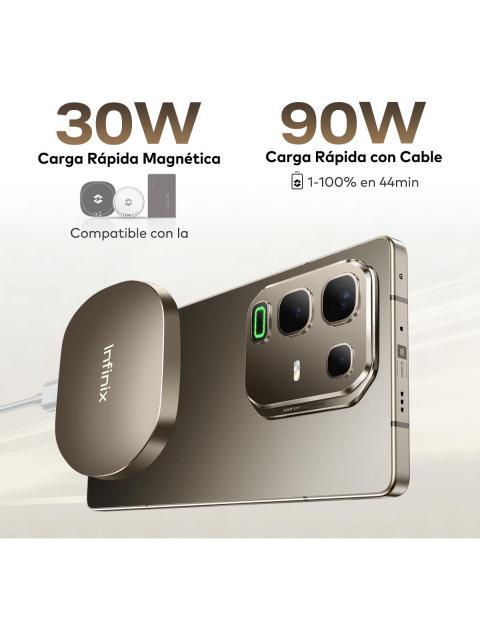 CELULAR INFINIX NOTE 50 PRO AI PHONE SOMBRA NEGRO 256GB ROM 8+8GB RAM BIO-ACTIVE HALO AI 90W CARGA SUPERRAPIDA AMOLED 144HZ 30W INALAMBRICA 6.78 - Image 6