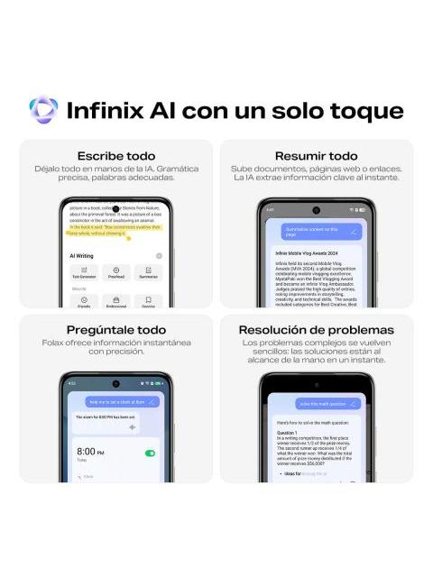 CELULAR INFINIX SMART 10 DUAL SIM ONE-TAP INFINIX AL 128 GB ROM 4 GB RAM NEGRO ELEGANTE ALTAVOCES DOBLES IP64 PANTALLA DE 120 HZ ULTRALINK LLAMADAS GRATIS POR BLUETOOTH - Image 6