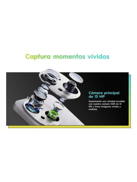 CELULAR TECNO SPARK GO 1 4GB RAM 128GB ROM GLITTERY WHITE DUAL SIM - Image 4