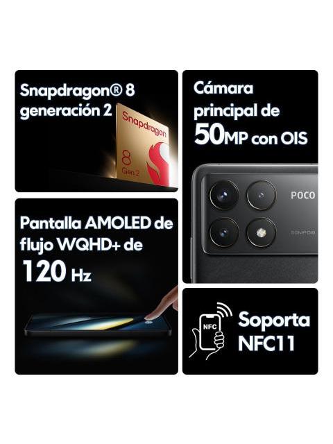 CELULAR XIAOMI POCO F6 PRO 12GB RAM 256GB ROM COLOR NEGRO - Image 3