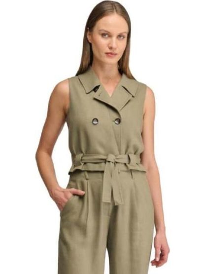 CHALECO LISO VERDE OLIVO HOLLY LAND - Image 2