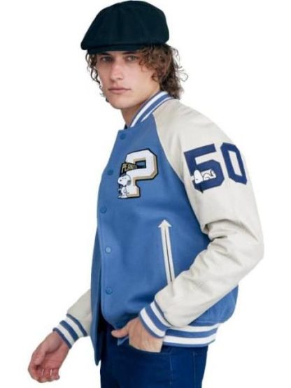 CHAMARRA BOMBER PEANUTS AZUL PEANUTS - Image 2