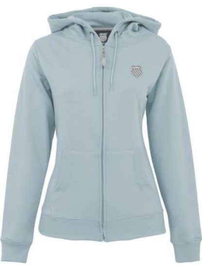 CHAMARRA K-SWISS HOOD FZ AZUL MENTA K-SWISS