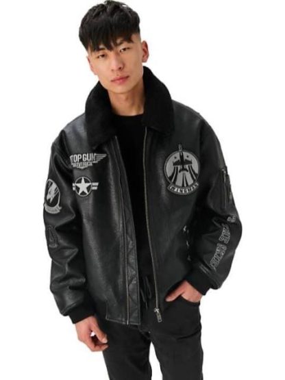 CHAMARRA TOP GUN NEGRO TOP GUN
