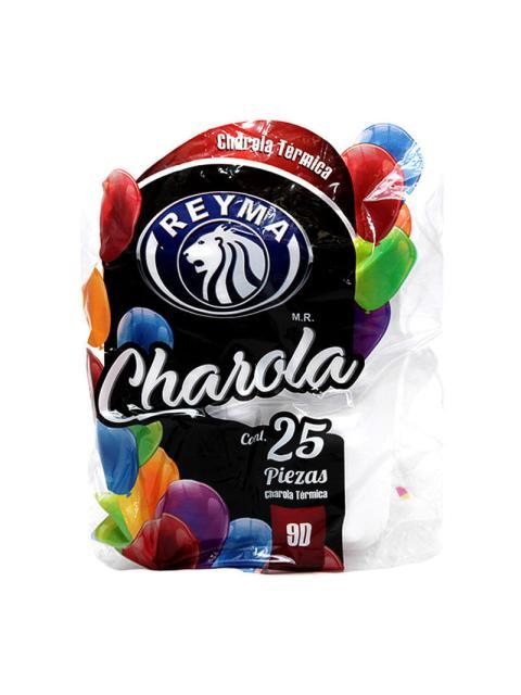 CHAROLA TERMICA CON DIVISION REYMA #9 BOLSA CON 25 PIEZAS