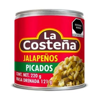CHILES JALAPEÑOS PICADOS LA COSTEÑA 220 GR