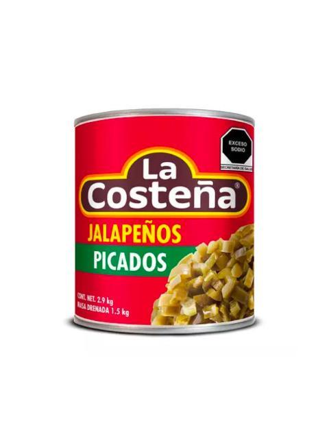 CHILES JALAPEÑOS PICADOS LA COSTEÑA 2.9 KG