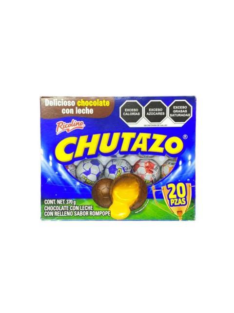 CHOCOLATE CHUTAZO PAQUETE DE 20 PIEZAS DE 14.5 GR