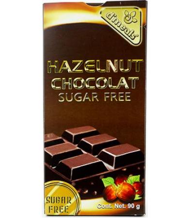 CHOCOLATE EN BARRA CON AVELLANAS 90 G DMEALS