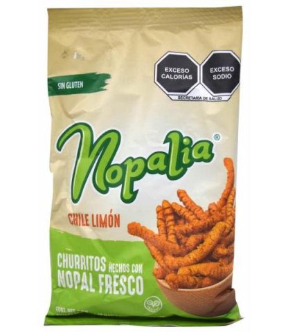 CHURRITOS CON CHILE LIMON 80 G NOPALIA