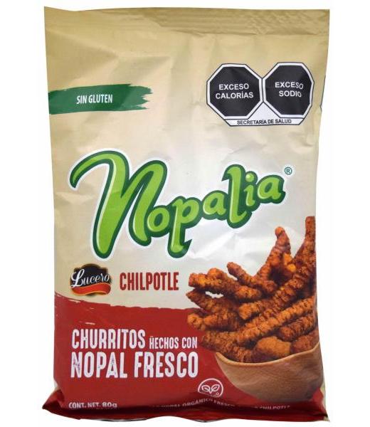 CHURRITOS DE NOPAL CHIPOTLE 80 G NOPALIA