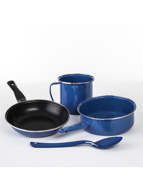 CINSA BATERIA DE COCINA MILLENIUM ACERO VITRIFICADO 9 PIEZAS AZUL - Image 3