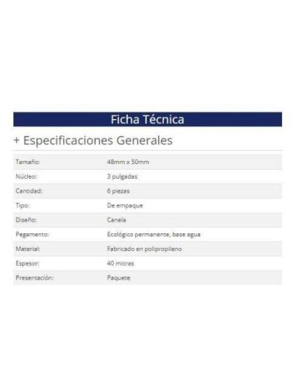 CINTA DE EMPAQUE CANELA NEXTEP NE604C USO GENERAL 48MM X 50 MTS PAQUETE CON 6 PIEZAS - Image 2