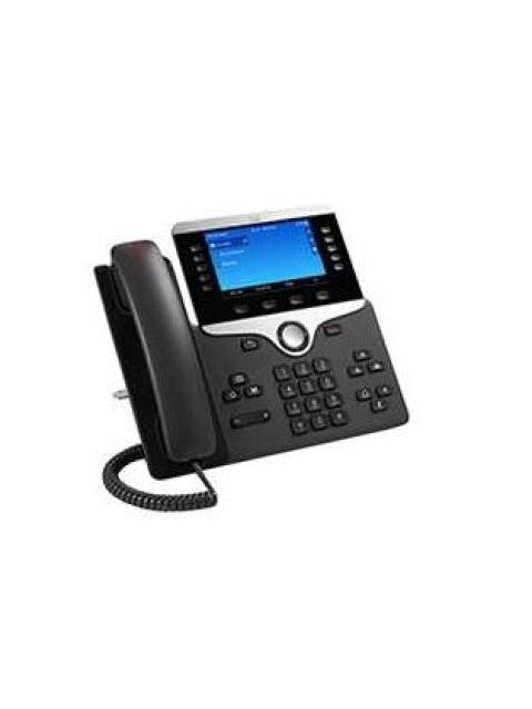 CISCO TELEFONO IP CON PANTALLA 5 8851 ALAMBRICO ALTAVOZ NEGRO-PLATA - ¡REQUIERE LICENCIA CONSULTA CON SERVICIO AL CLIENTE!