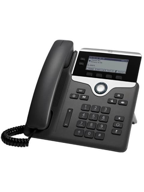 CISCO TELEFONO IP CP-7821-K9 CON PANTALLA 3.5 7821 ALAMBRICO 2 LINEAS ALTAVOZ NEGRO-PLATA - ¡REQUIERE LICENCIA CONSULTA CON SERVICIO AL CLIENTE!