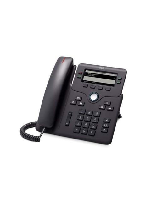 CISCO TELEFONO IP PHONE 6851 3.5 4 LINEAS ALTAVOZ NEGRO - NO INCLUYE ADAPTADOR DE CORRIENTE