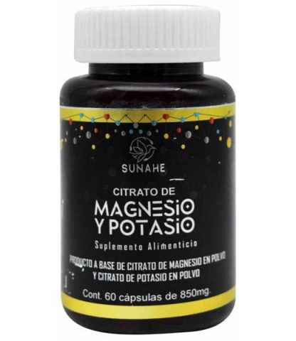 CITRATO DE MAGNESIO Y POTASIO 60 CAP SUNAHE