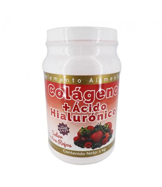 COLAGENO+ACIDO HIALURONICO SABOR FRUTOS ROJOS 1KG C OMEGA36 Y 9. MIEL SALUD Y VIDA