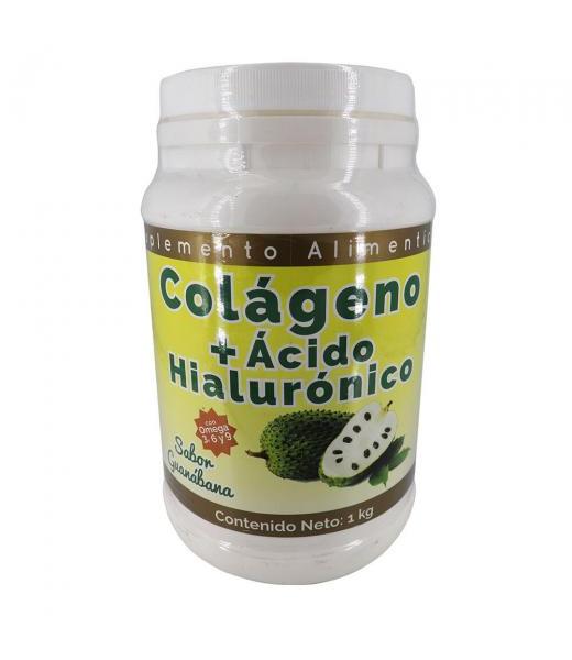 COLAGENO+ACIDO HIALURONICO SABOR GUANABANA 1KG C OMEGA36 Y 9. MIEL SALUD Y VIDA
