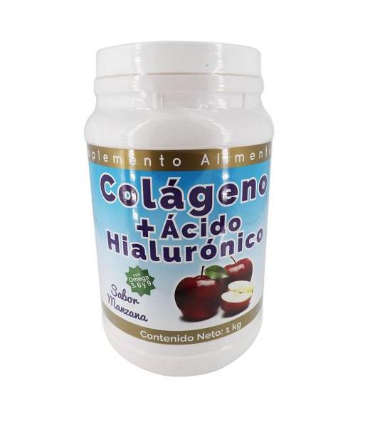 COLAGENO+ACIDO HIALURONICO SABOR MANZANA 1KG C OMEGA36 Y 9. MIEL SALUD Y VIDA