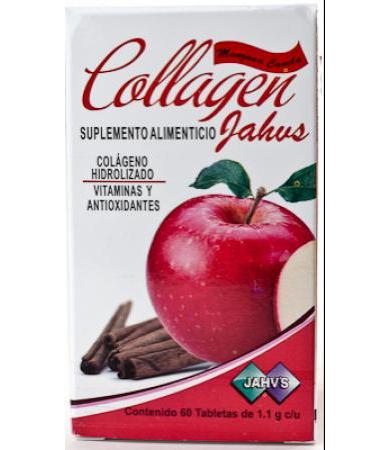 COLAGENO COLLAGEN MANZANA CANELA 60 TAB NATURAL JAHVS