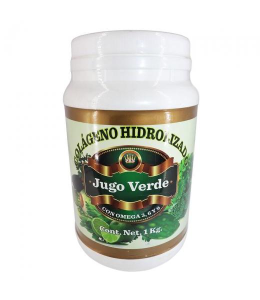 COLAGENO HIDROLIZADO JUGO VERDE CON AMARANTO 1KG CON OMEGA 36 Y 9 MIEL SALUD Y VIDA