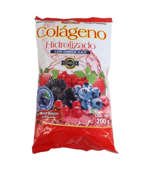 COLAGENO SABOR FRUTOS ROJOS BOLSA 200 GR SOLO PARA DIABETICOS