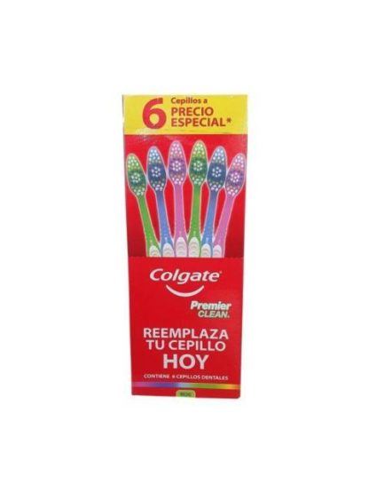 COLGATE CEPILLO DENTAL PREMIER CLEAN 6 PZ
