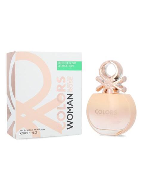 COLORS DE BENETTON WOMAN ROSE 80 ML EDT SPRAY - MUJER