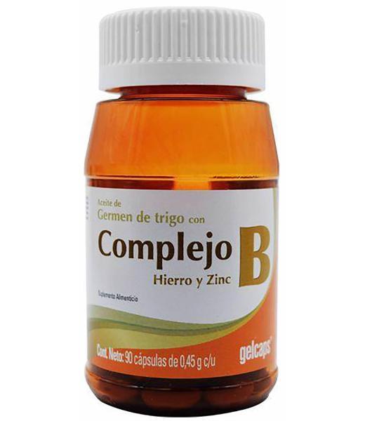 COMPLEJO B HIERRO Y ZINC 90 CAP GELCAPS