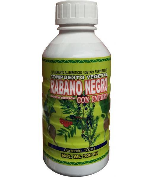 COMPUESTO VEGETAL RABANO NEGRO C ENEBRO 500ML. CALCULOS RENALES NUTRY SALUD