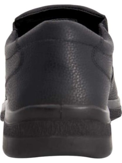 MOCASIN DE PIEL CON ELASTICO NEGRO FLEXI - Image 3
