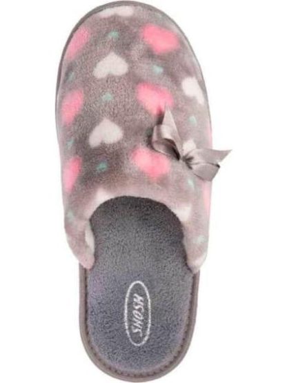 PANTUFLA DE PELUCHE GRIS SHOSH CONFORT - Image 4