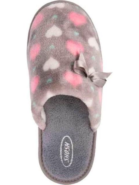PANTUFLA DE PELUCHE GRIS SHOSH CONFORT - Image 4