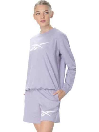 CONJUNTO 2 PIEZAS SET CREW SHORT BIG VECTOR MORADO REEBOK - Image 3