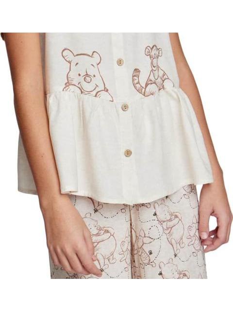 CONJUNTO TRAJE CONJUNTO 2 PZAS BLUSA Y PANTALON BEIGE WINNIE THE POOH - Image 6