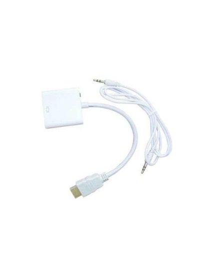 NACEB ADAPTADOR HDMI MACHO - VGA HEMBRA BLANCO - Image 2