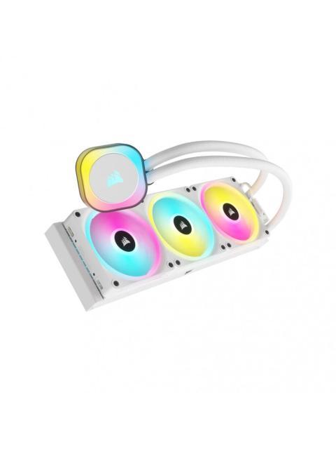CORSAIR ICUE LINK H150I RGB ENFRIAMIENTO LIQUIDO PARA CPU 3X 120MM HASTA 2400RPM BLANCO - Image 5