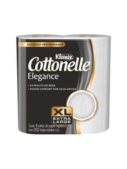 COTTONELLE ELEGANCE HIG 252 HOJA DOBLE 4 PZ