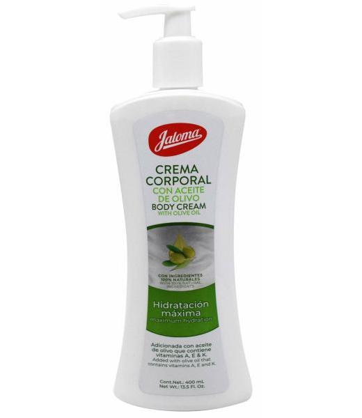 CREMA CORPORAL CON ACEITE DE OLIVO 400 ML JALOMA