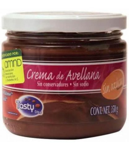 CREMA DE AVELLANA SIN AZUCAR 350 G TASTY DIABETICS