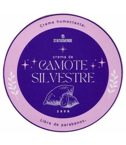 CREMA DE CAMOTE SILVESTRE 200 G STATUS VERDE
