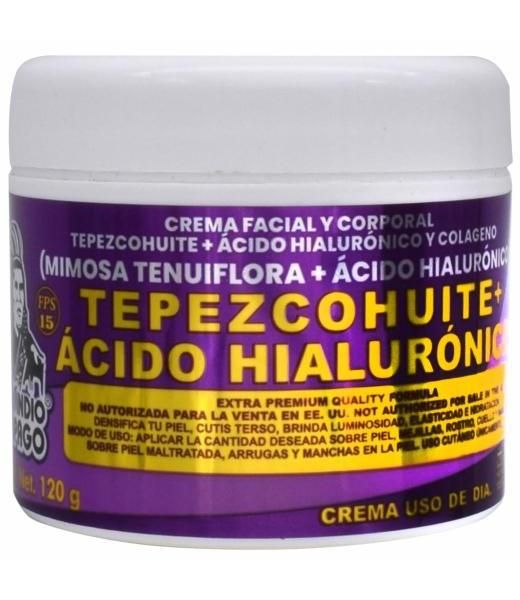 CREMA DE TEPEZCOHUITE ACIDO HIALURONICO DIA 120 G DEL INDIO PAPAG