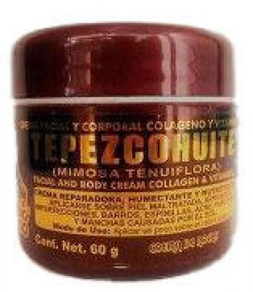 CREMA DE TEPEZCOHUITE NOCHE 60GR TARRO VINO CREMA FACIAL Y CORPOR TEPEZCOHUITE DEL INDIO PAPAGO