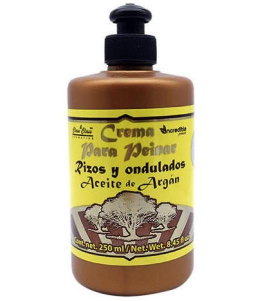 CREMA PARA PEINAR ACEITE ARGAN 250 ML INCREDIBLE PRODUCTS