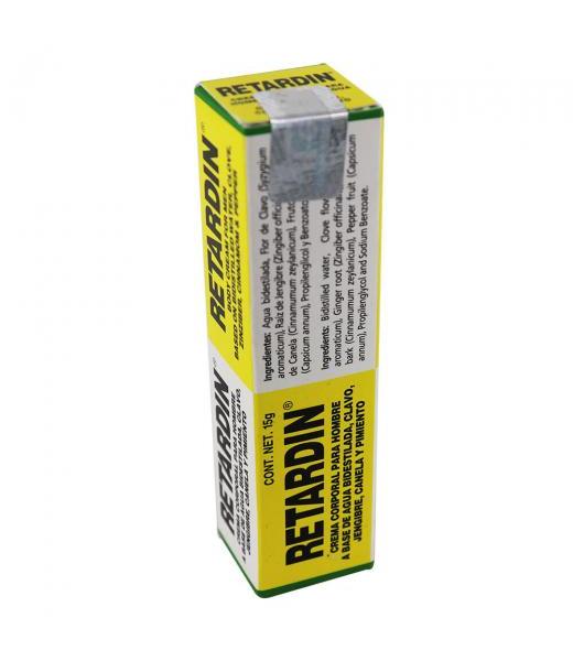 CREMA RETARDIN 15GR. A BASE DE AGUA BIDESTILADACLAVO JENJIBRECANE GN+VIDA