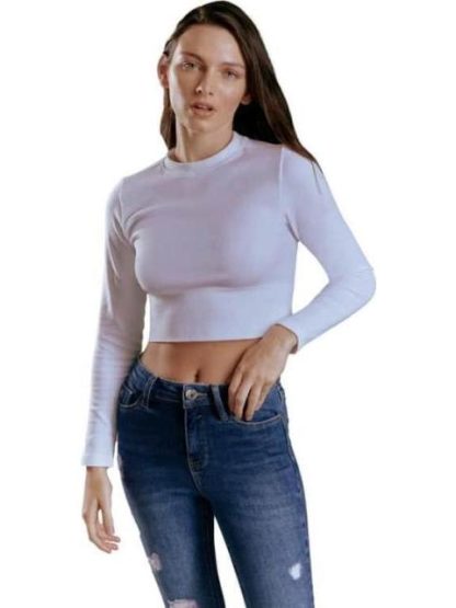 CROP TOP SEAMLESS BLANCO HOLLY LAND