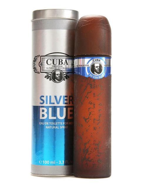 CUBA SILVER BLUE 100ML EDT SPRAY PARA HOMBRE
