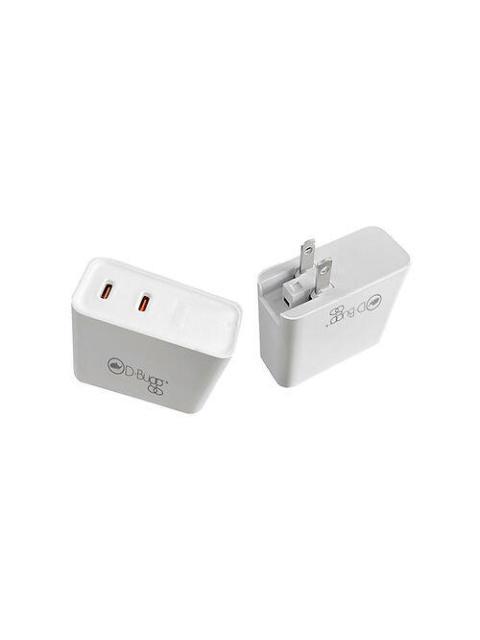 D-BUGG CARGADOR DE PARED DB-PD64 65W 9V 2 X USB-C